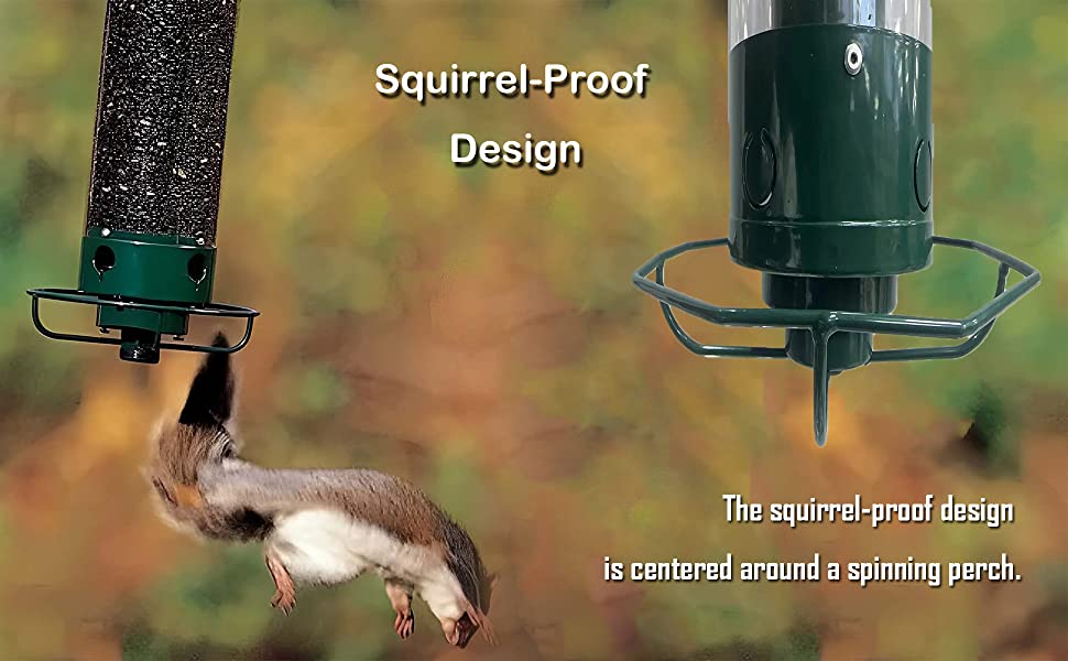 SquirrelProof Spinning Wild Bird Feeder, 2023 New Plastic