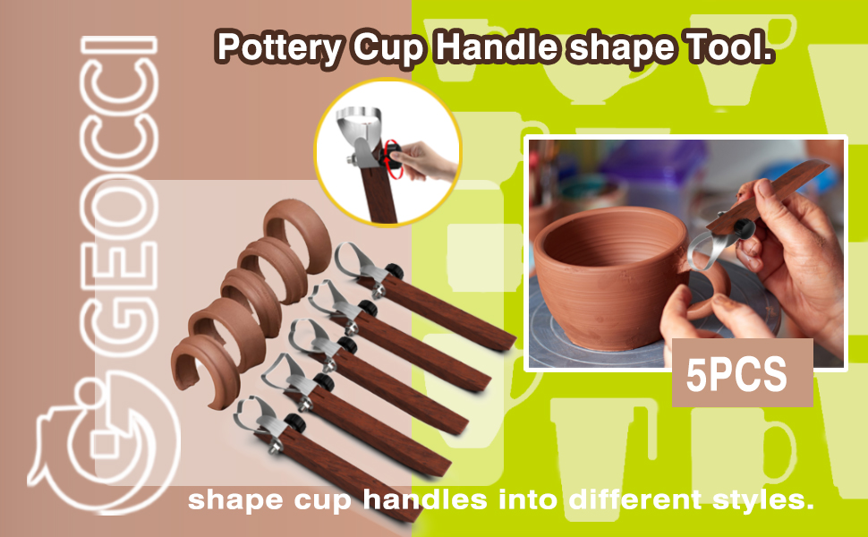 GEOCCI Pottery Handle Making Tool Sculpture Scraper Pottery