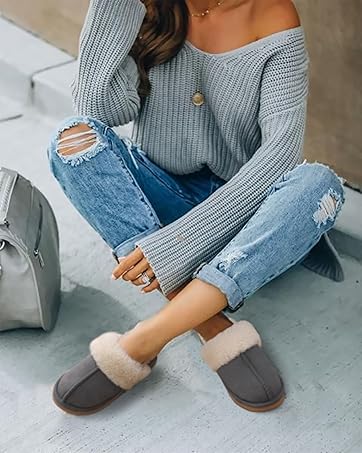 Litfun Fuzzy Slippers