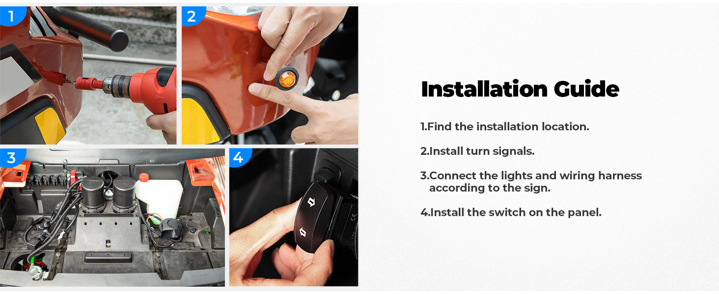 side by side turn signal kit