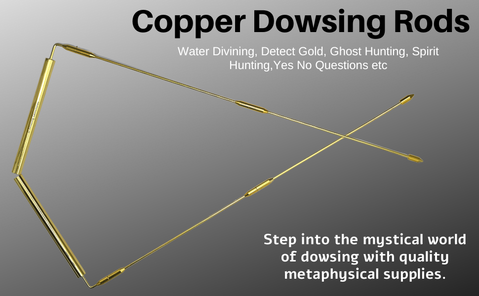 Portable Dowsing Rods Pack of 2 Premium Copper Dowsing