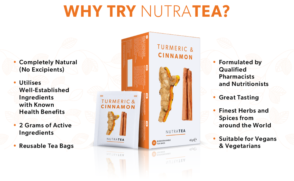 NutraTea Turmeric &Cinnamon Tea - Why NutraTea?
