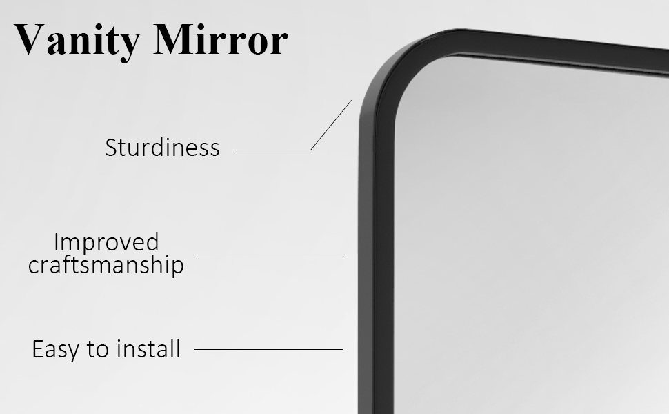 HMANGE Gold Bathroom Mirror with Shelf Vanity Mirror