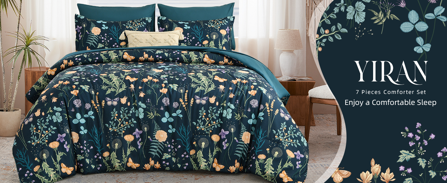 Floral Comforter Set