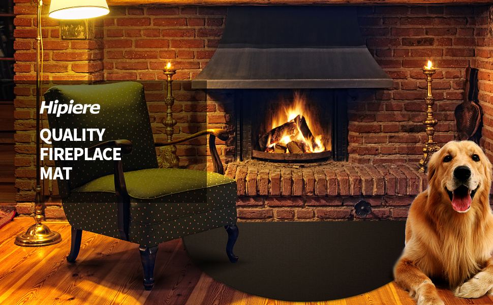 Hipiere Fireplace Mat 32 x 60 Inch Fireplace Mats