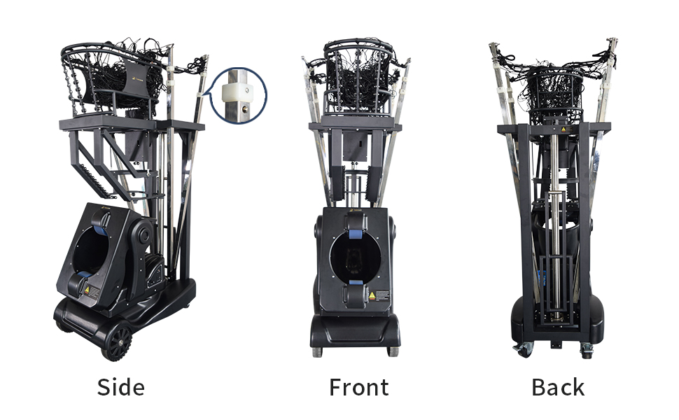Siboasi Shooting Machine Basketball Rebounder, Automatic Basketball Return and