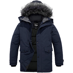 CHIN·MOON Men's Winter Thicken Cotton Coat Puffer Jacket