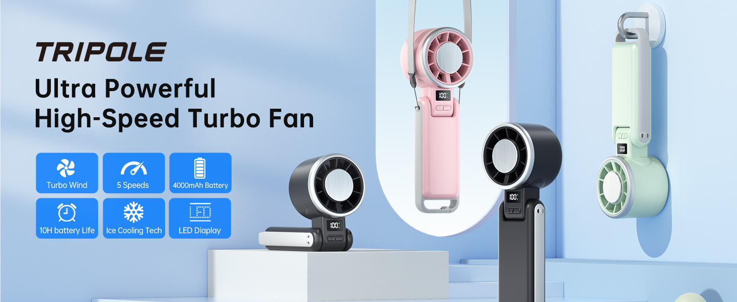 Tripole powerful Fan