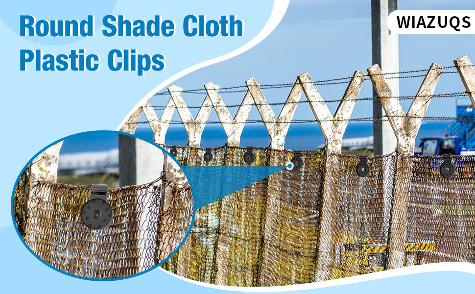WIAZUQS 20 Pack Shade Cloth Heavy Duty Lock Grip,Shade