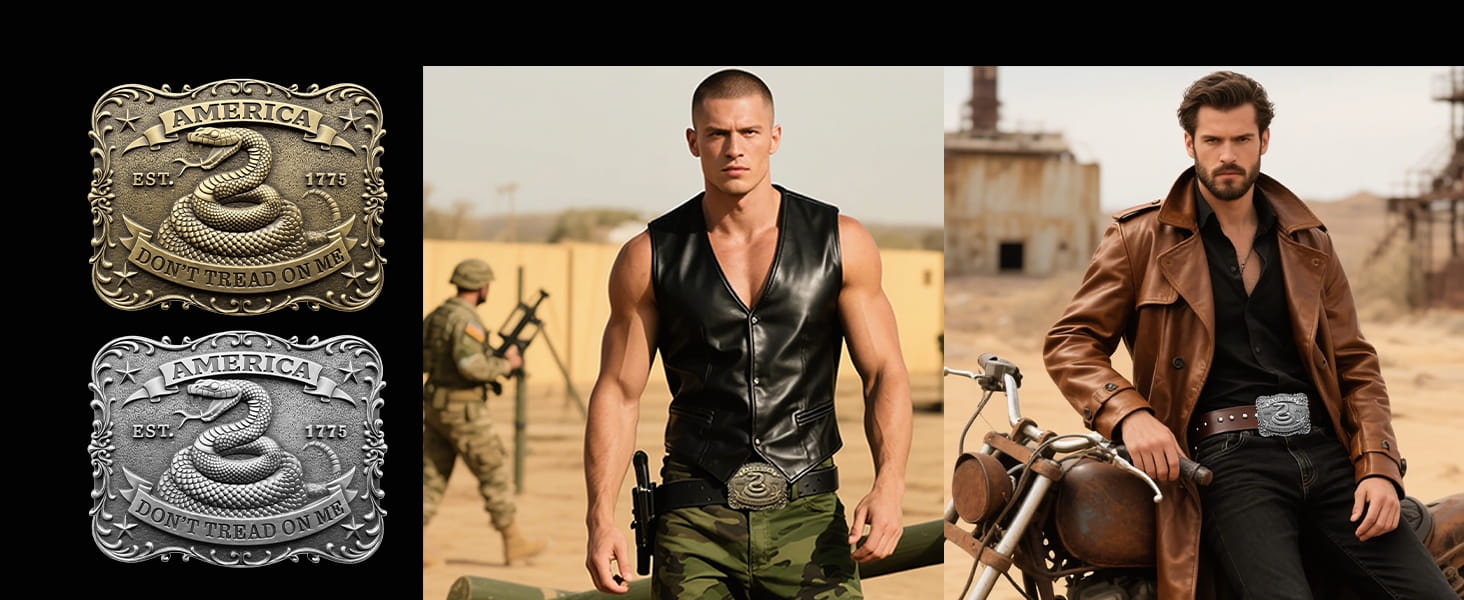 Western Cowboy Belt Buckle for Men Women