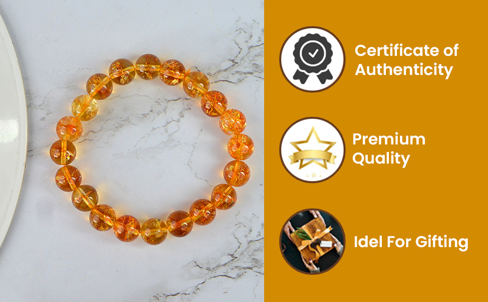 Citrine Bracelet 10mm