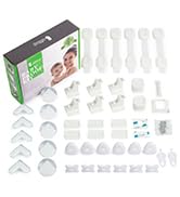 Baitiny Baby Proof Kit, 44 Packs Child Safety Essentials - Magnetic Cabinet Locks, Corner Guards,...