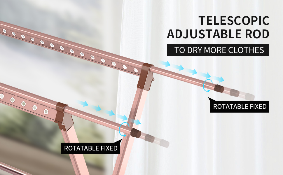 HWAJAN 90 Inches Folding Clothes Drying Rack Indoor Outdoor