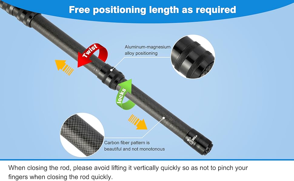 𝑵𝒆𝒘 Pool Pole Carbon Fiber, Premium15FT Pool pole