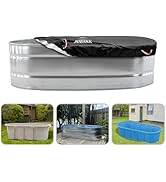 Sobana Oval Stock Tank Cover Ice Water Therapy Ice Bath Cover Cold Water Cover, 2ft x 6ft x 2ft G...