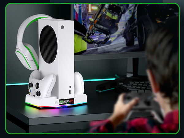 xbox series s stand with fan
