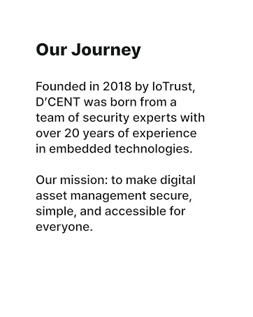 Dcent journey