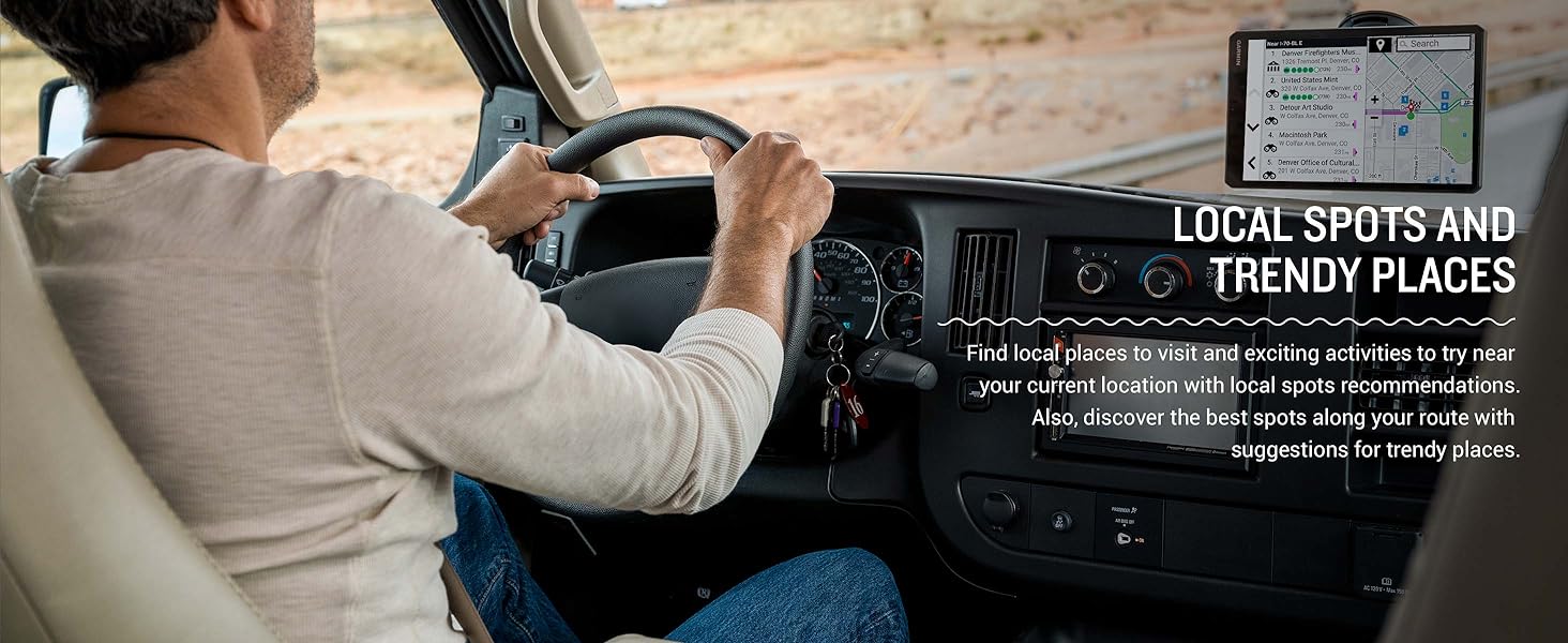 Garmin RV Cam 795, Large, EasytoRead 7” GPS RV Navigator, Builtin