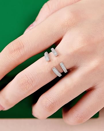 sheloves ring guard for women wedding band adjustable wraps and guard cz 925 sterling silver