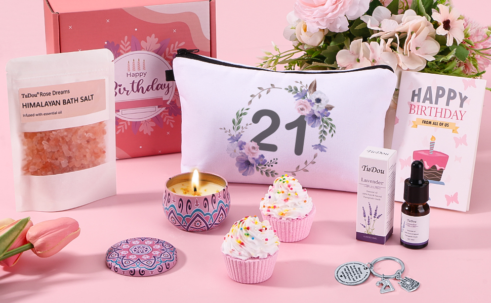 21st Birthday Gifts for Girls, Unique 21st Birthday Hampers for Her