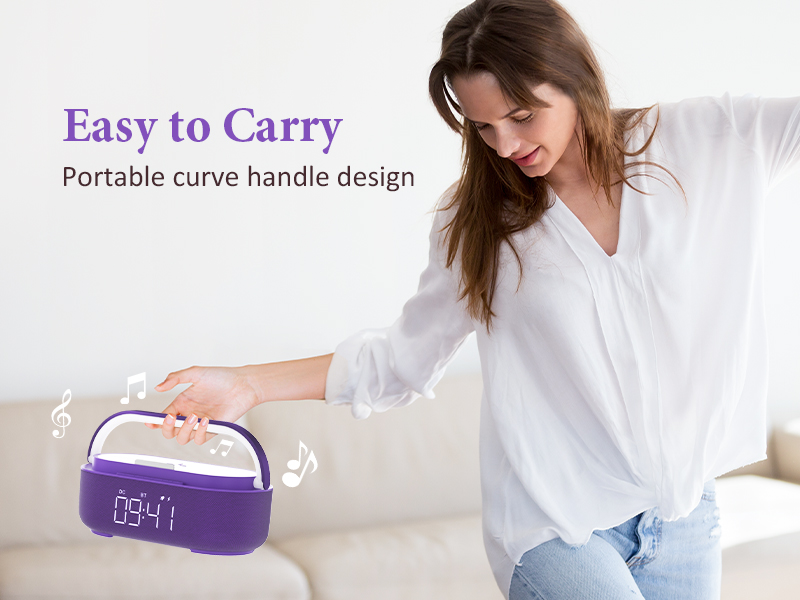 6 IN 1 Alarm Clock for Bedroom
