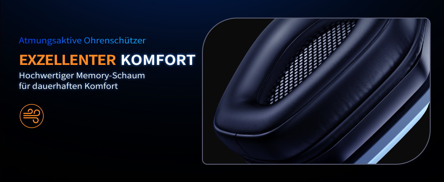 Ozeino OW810 Gaming Headset, TypeC & USB Interface 2.4GHz Wireless Headset with, Bluetooth