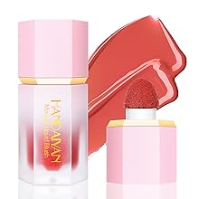 coral liquid cream blush