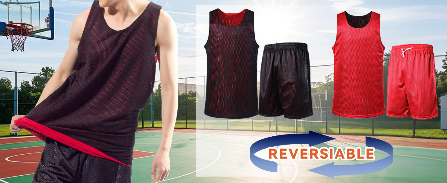 Men&#39;s Reversible Basketball Jersey