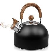 Tea Kettle Stove Top, Stove Top Kettle for Boiling Water, 2.5L Stainless Steel Whistling Teapot w...