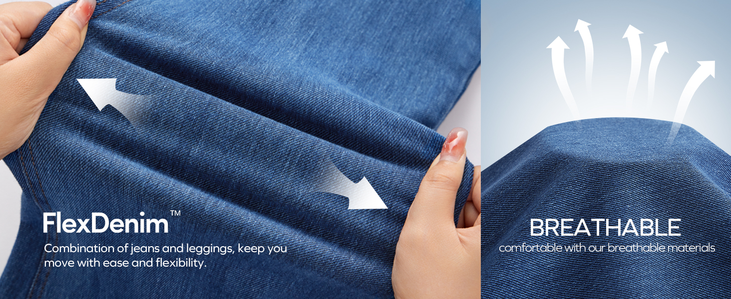 stretchy jeans for women breathable