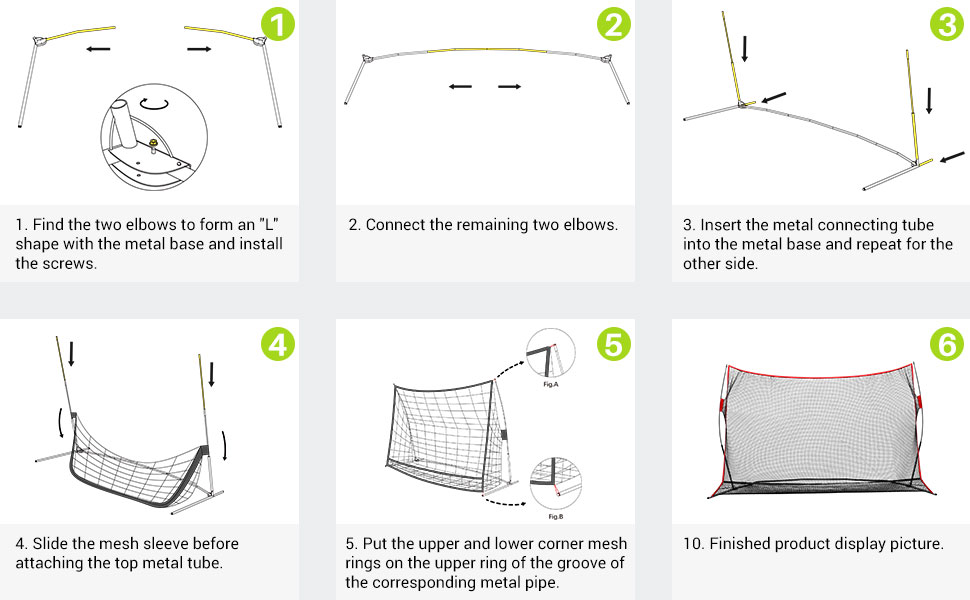 Golf Practice Hitting Net, 10x7 ft Golf Driving