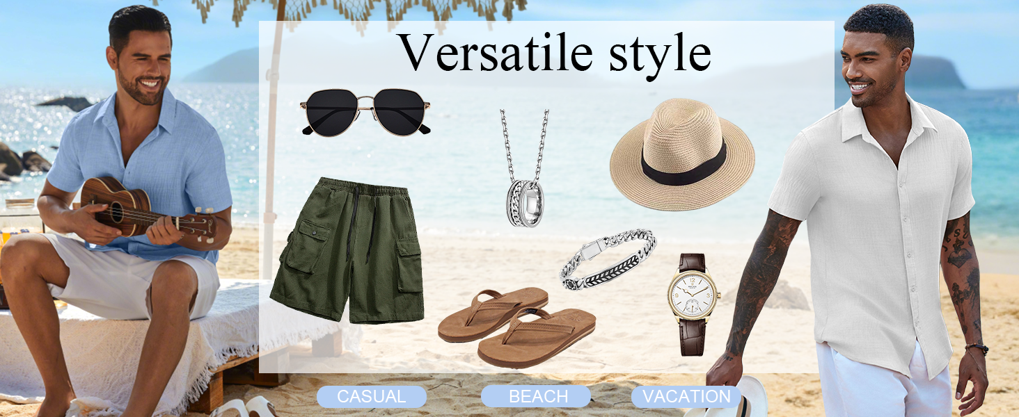 mens beach shirts