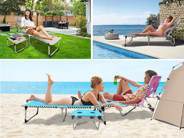 Amazon.com: WKFAMOUT Sun Tanning Chair with Face Hole 5