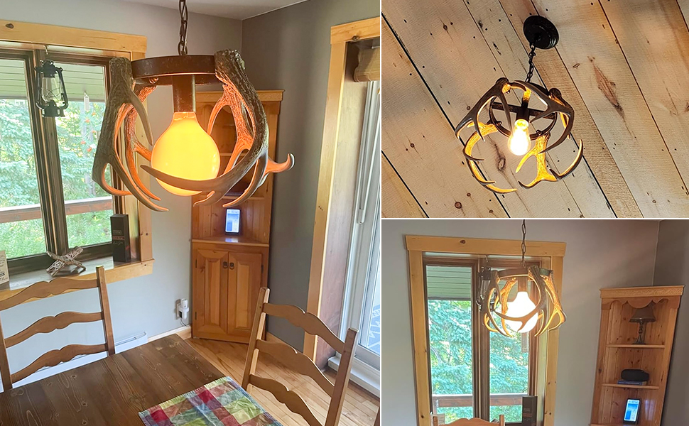 antler chandelier
