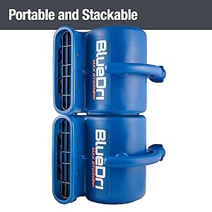 BlueDri Max Storm 25 Air Mover is Portable and Stackable