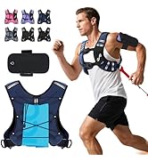 Sportneer Weighted Vest for Women Men: 8lbs/12lbs/15lbs/20lbs/25lbs Weight Vest with Detachable P...