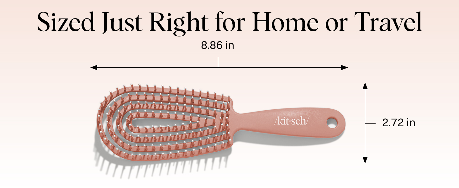 Flexible Hair Brush for Women and Men Adults & Kids Ulta-Smooth Bristles for Wet or Dry Strands