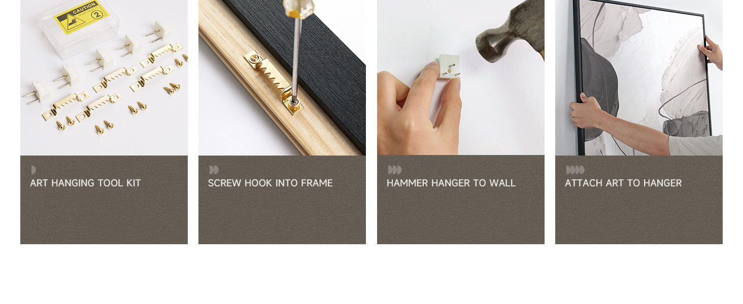 Hanging instructions
