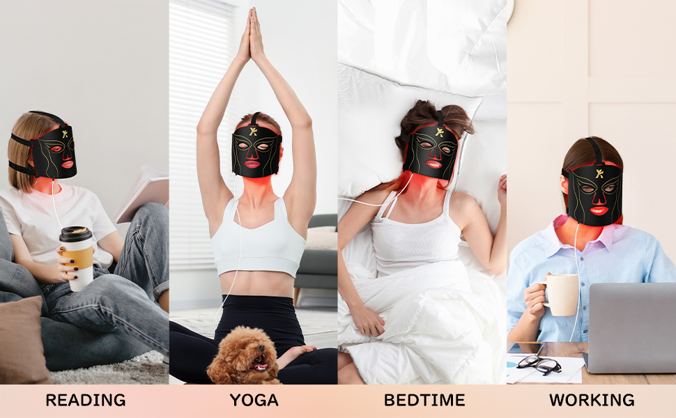 YKeluxon Red Light Mask