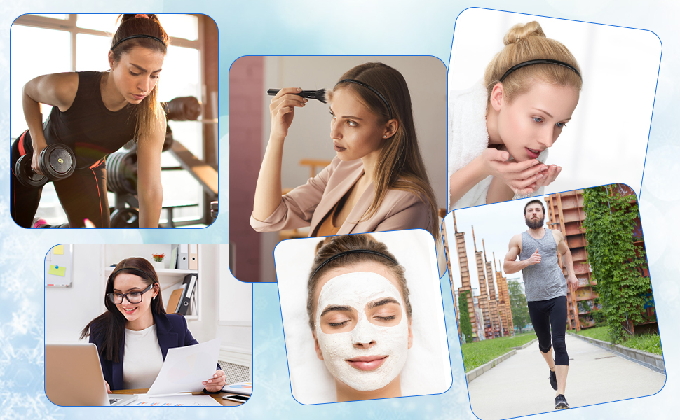 Haar Stirnband mit zähne schwarz Haarreif DIY Plastik einfach Haarbänder