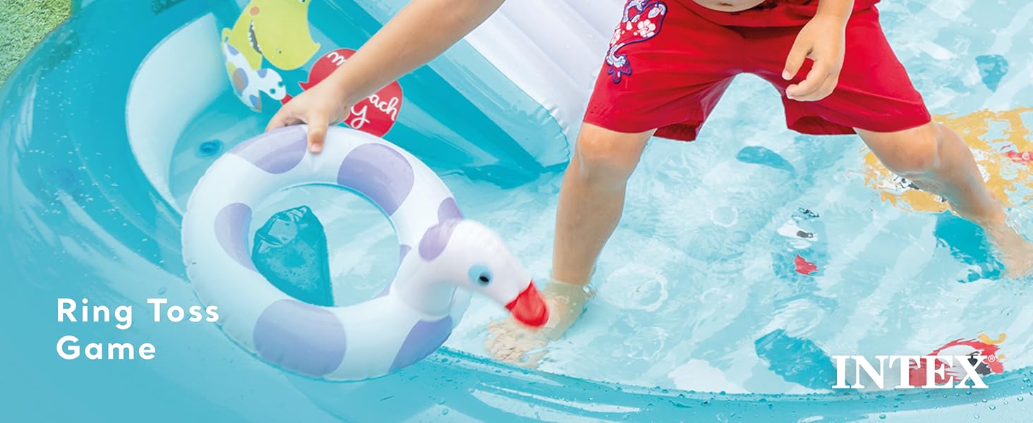 Float with the duck ring pool float