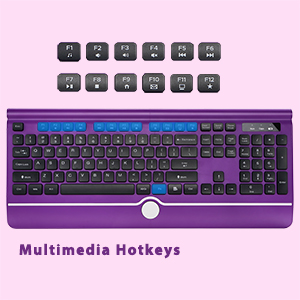 purple keyboard mouse