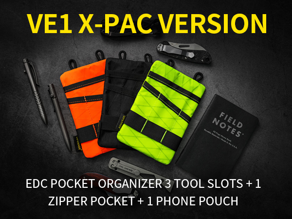 VIPERADE VE1 X-Pac Pocket Organizer, EDC Pouch for Men, EDC