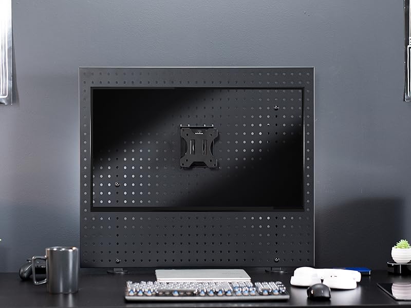 VIVO Articulating Single Monitor Pegboard Mount, Fits