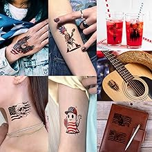 summer black tattoo stickers