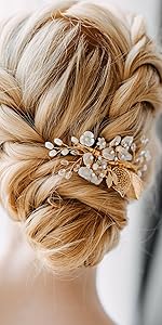 Pearl bridal hair clip
