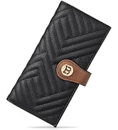 BOSTANTEN Slim Wallet Women Leather RFID Blocking Credit Card Holder Bifold Thin Wallet with Zipp...