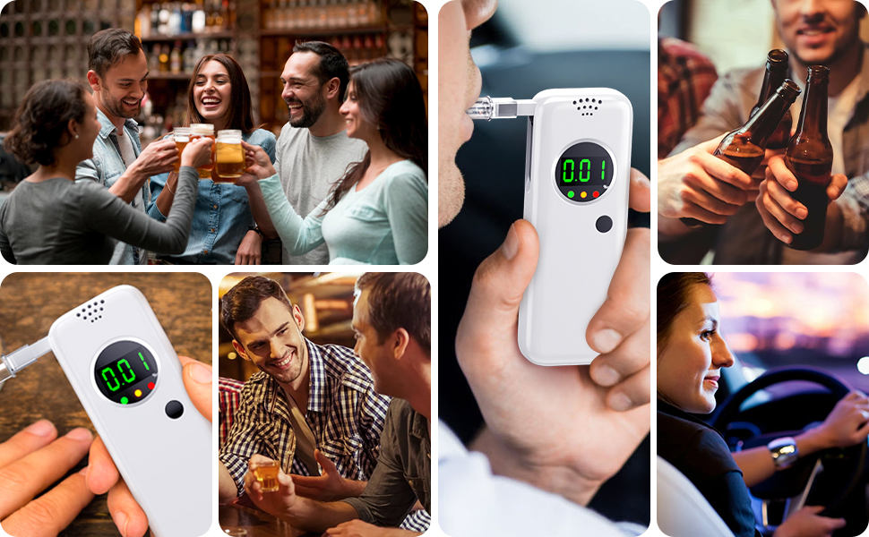 YYBNN Breathalyzer,Portable Breathalyzers for Alcohol with LCD Display,ProfessionalGrade