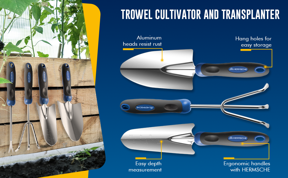 Hermsche Garden Tools Set Gardening Tool Set for Gardening