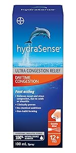 daytime congestion relief, naturally sourced seawater, relieves nasal cold symptoms 